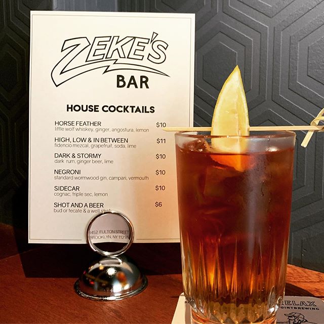 Come try the HORSE FEATHER @zekesbedstuy  featuring #littlewolfwhiskey