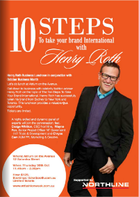 Henry Roth featured business seminar Northern Territory Fashion Week.