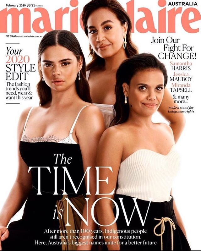 Time has come. 
This cover by #marieclaire is a declaration of this. Follow @ulurustatement to join the people&rsquo;s movement to have our First Nation&rsquo;s people recognised in the constitution. 
Important for all of us to get behind this change