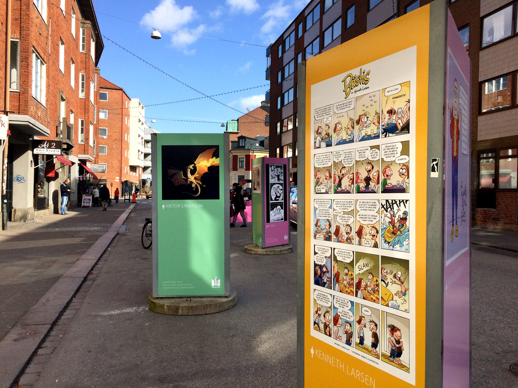 Bästis seriestrippar är del av Malmös kulturstråk!