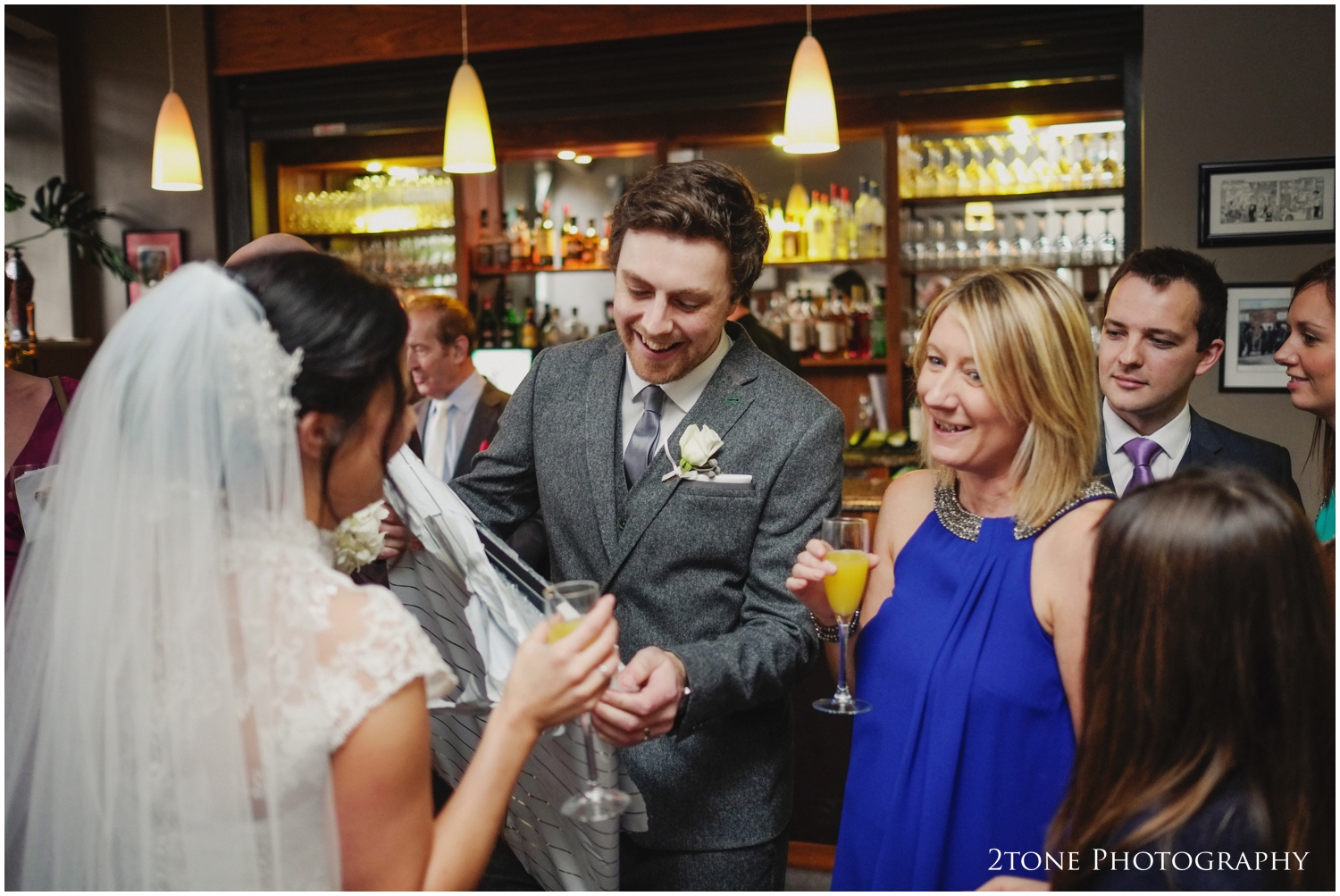 Drinks reception in Jesmond Dene House
