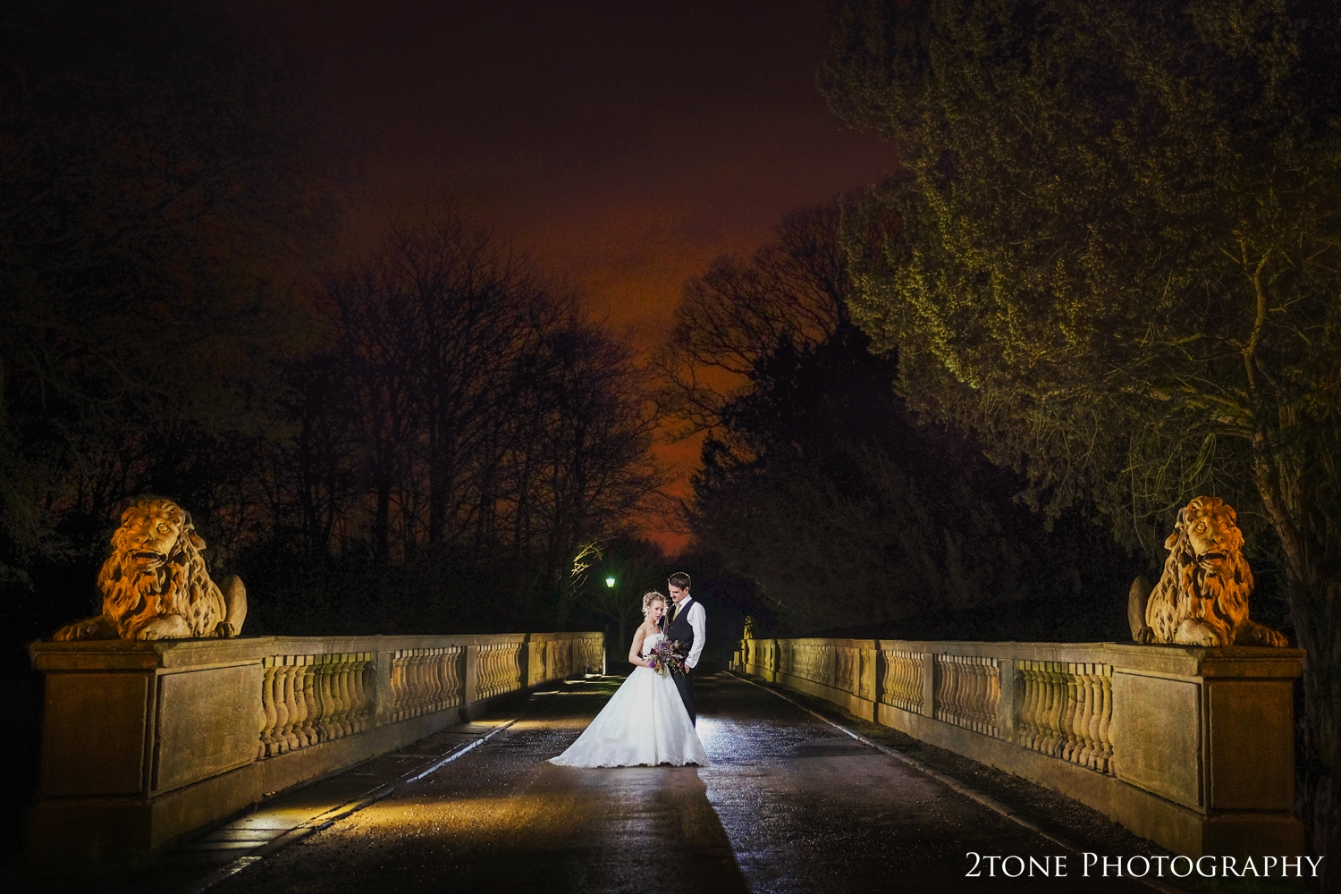 Wynyard Hall wedding portrait