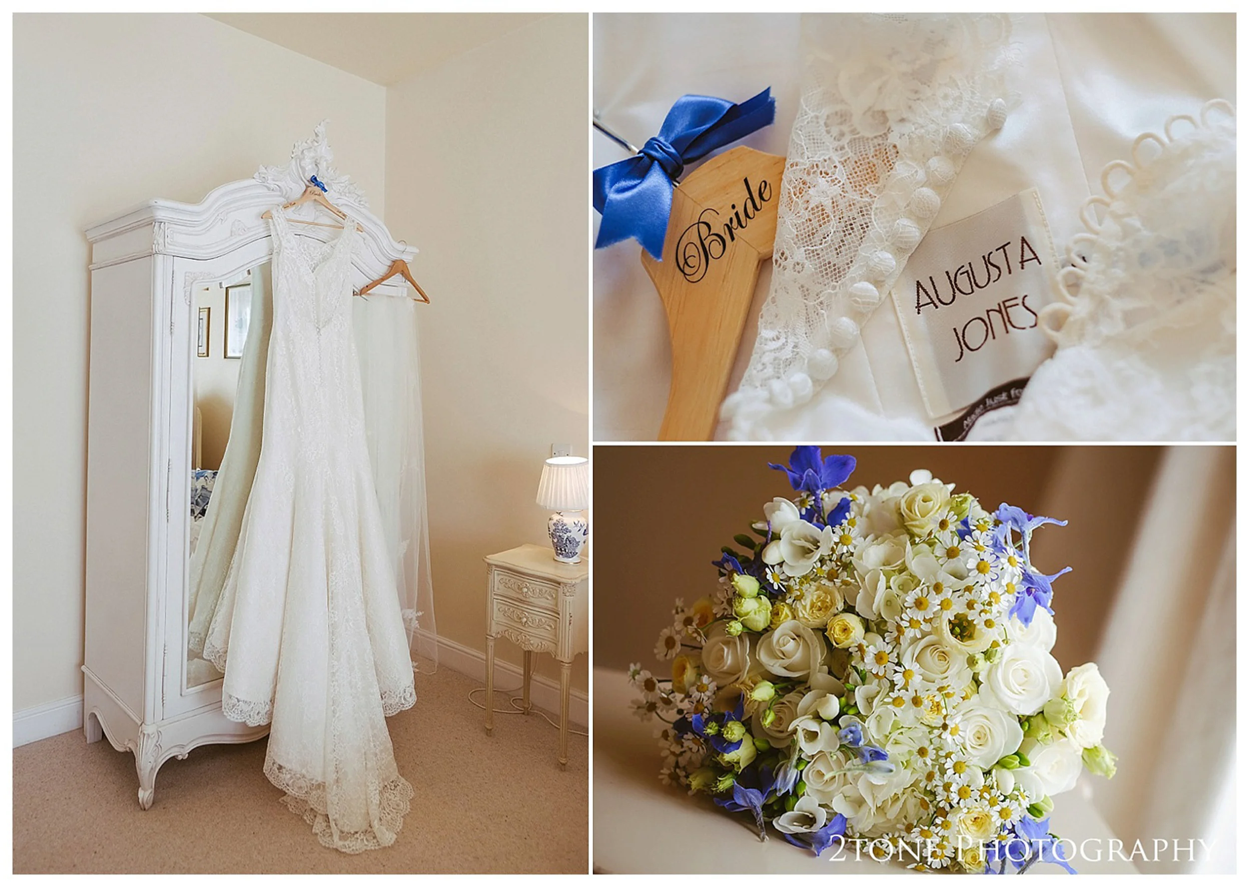 Bridal preparations. Eshott Hall wedding photographs by wedding photographers based in Durham and the North East. www.2tonephotography.co.uk.