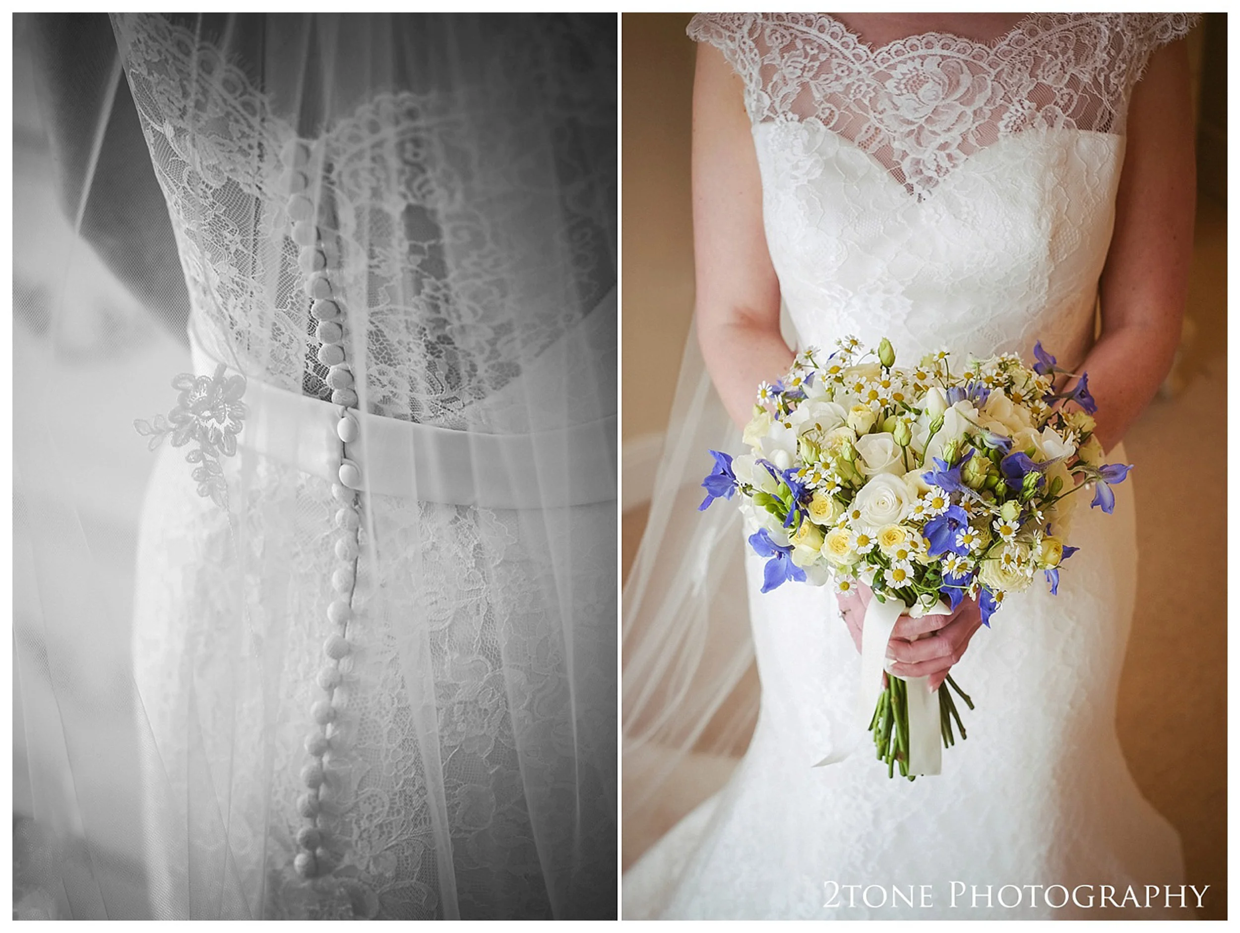 Bridal preparations. Eshott Hall wedding photographs by wedding photographers based in Durham and the North East. www.2tonephotography.co.uk.