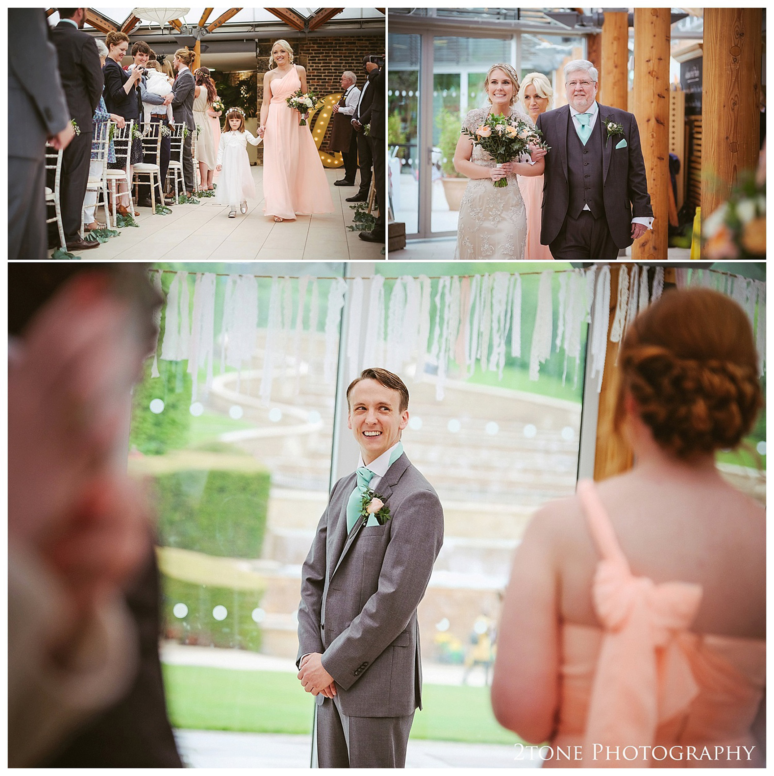 Wedding photography at the Alnwick Garden by www.2tonephotograph