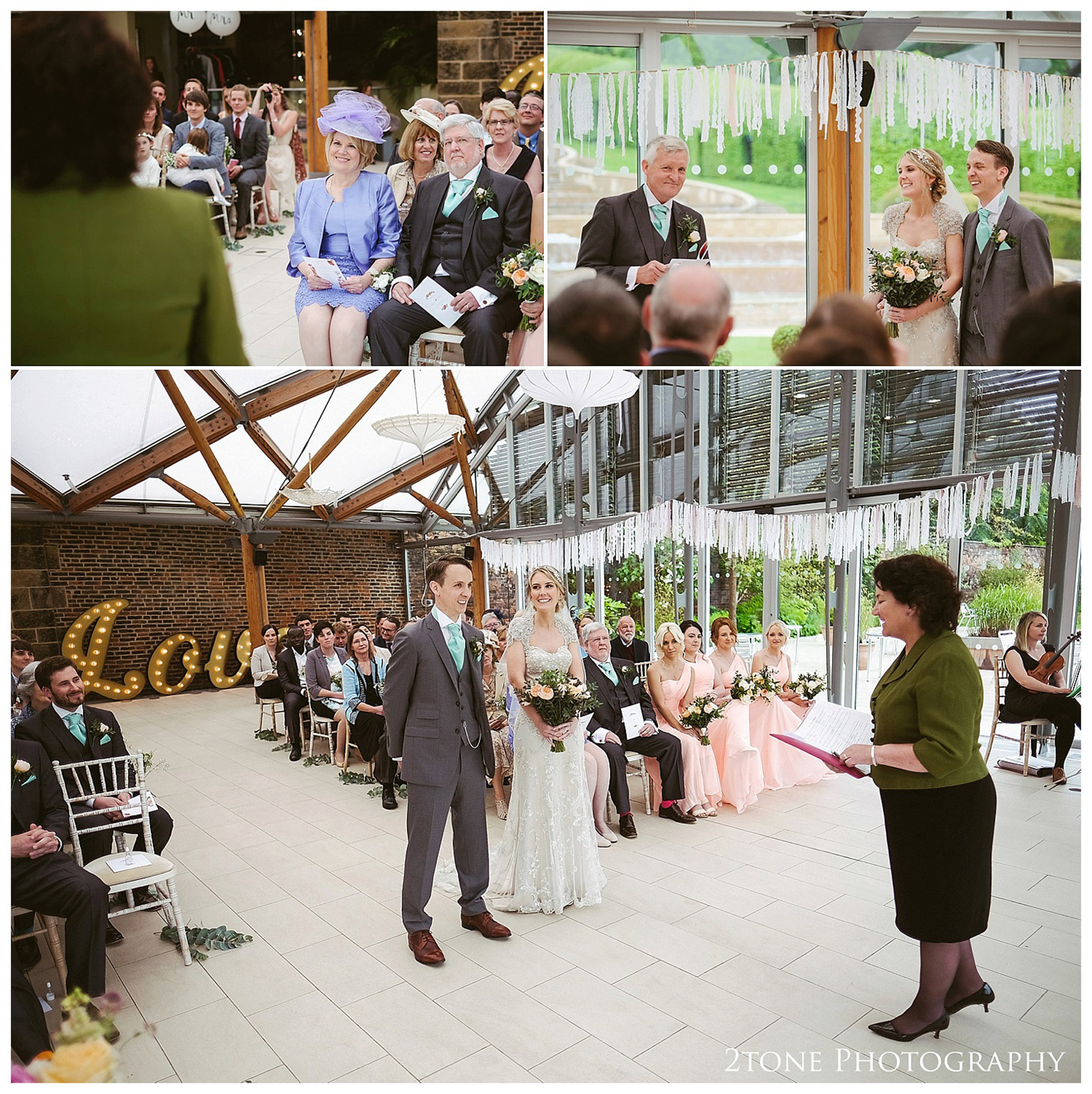 Wedding photography at the Alnwick Garden by www.2tonephotograph