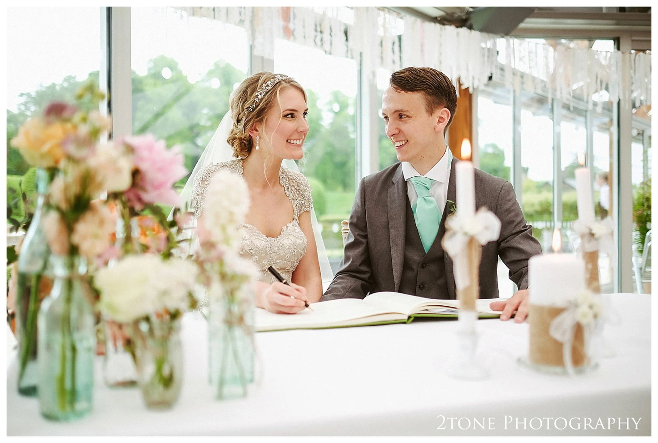 Wedding photography at the Alnwick Garden by www.2tonephotograph