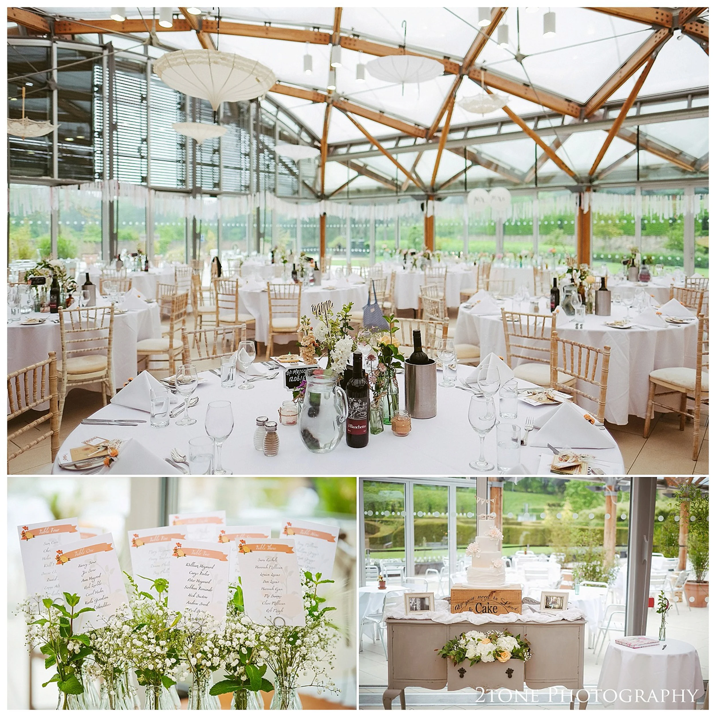 Wedding photography at the Alnwick Garden by www.2tonephotograph