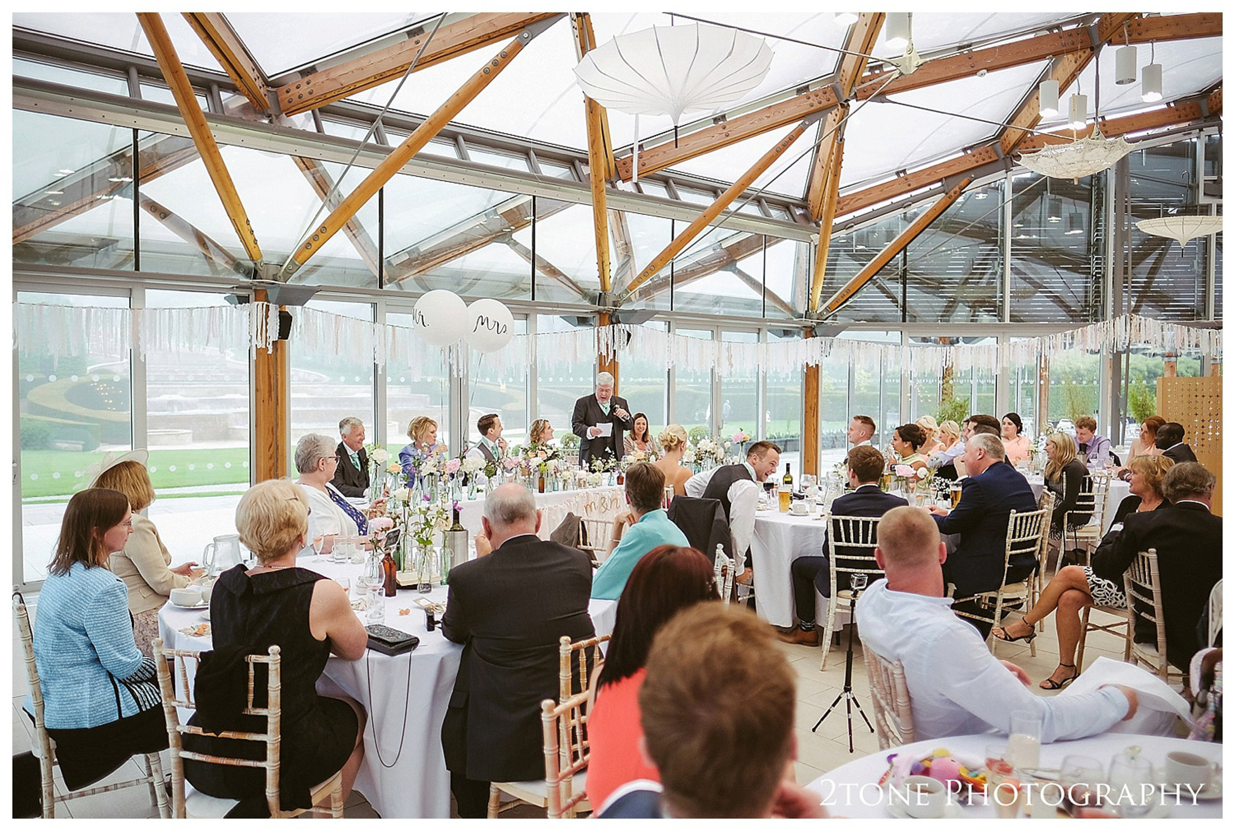 Wedding photography at the Alnwick Garden by www.2tonephotograph