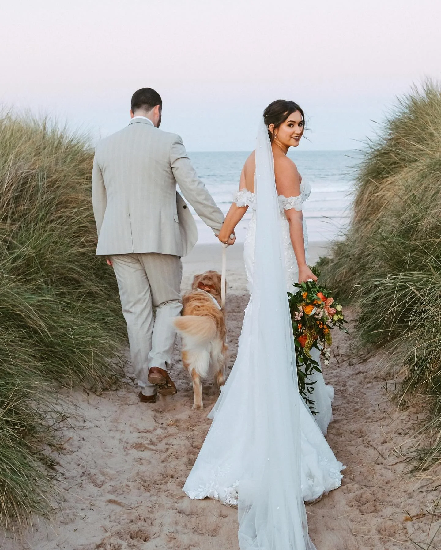 A huge congratulations to the new Mr and Mrs Newton, who were married yesterday at Newton Hall.  Jen and Jonathan, thank you for an amazing day. We loved our time with you both, and of course, handsome Charlie the golden retriever.  We hope you like 