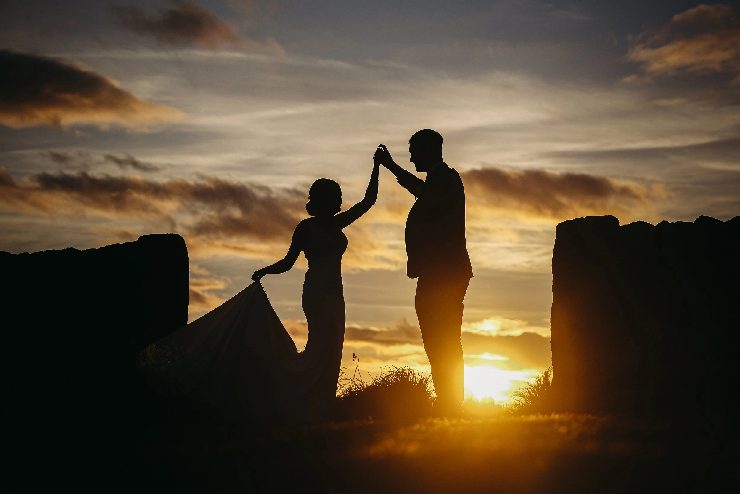 Healey Barn Wedding Photography Sunset.jpg