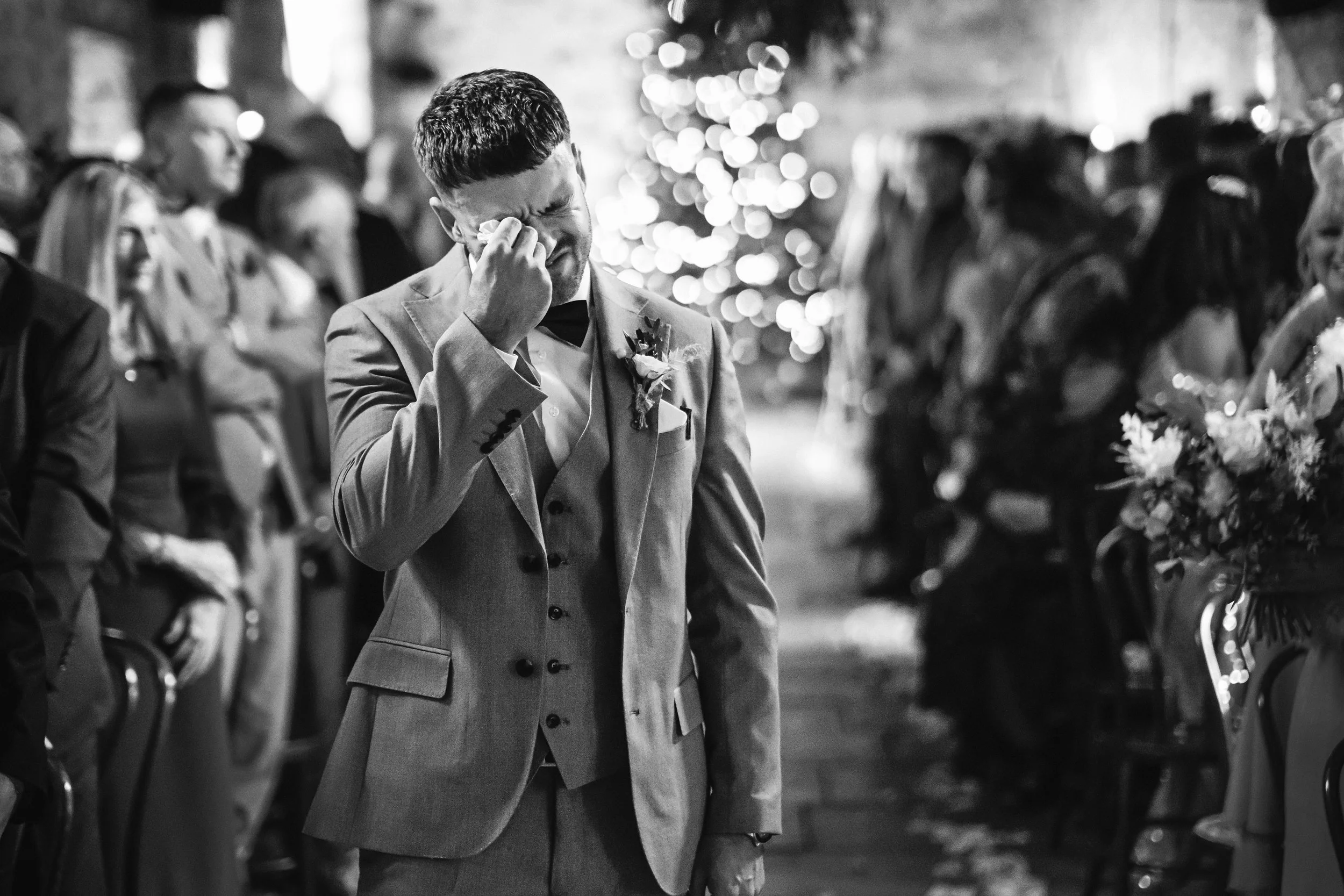 2tone Photography Healey Barn Groom Emotional Wedding Ceremony.jpg