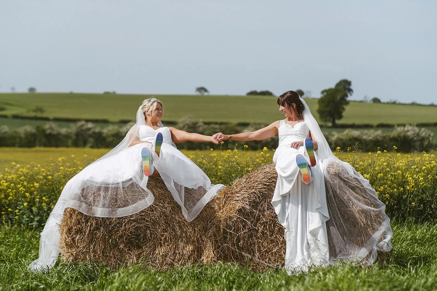 thief-hall-wedding-brides-hay-bale