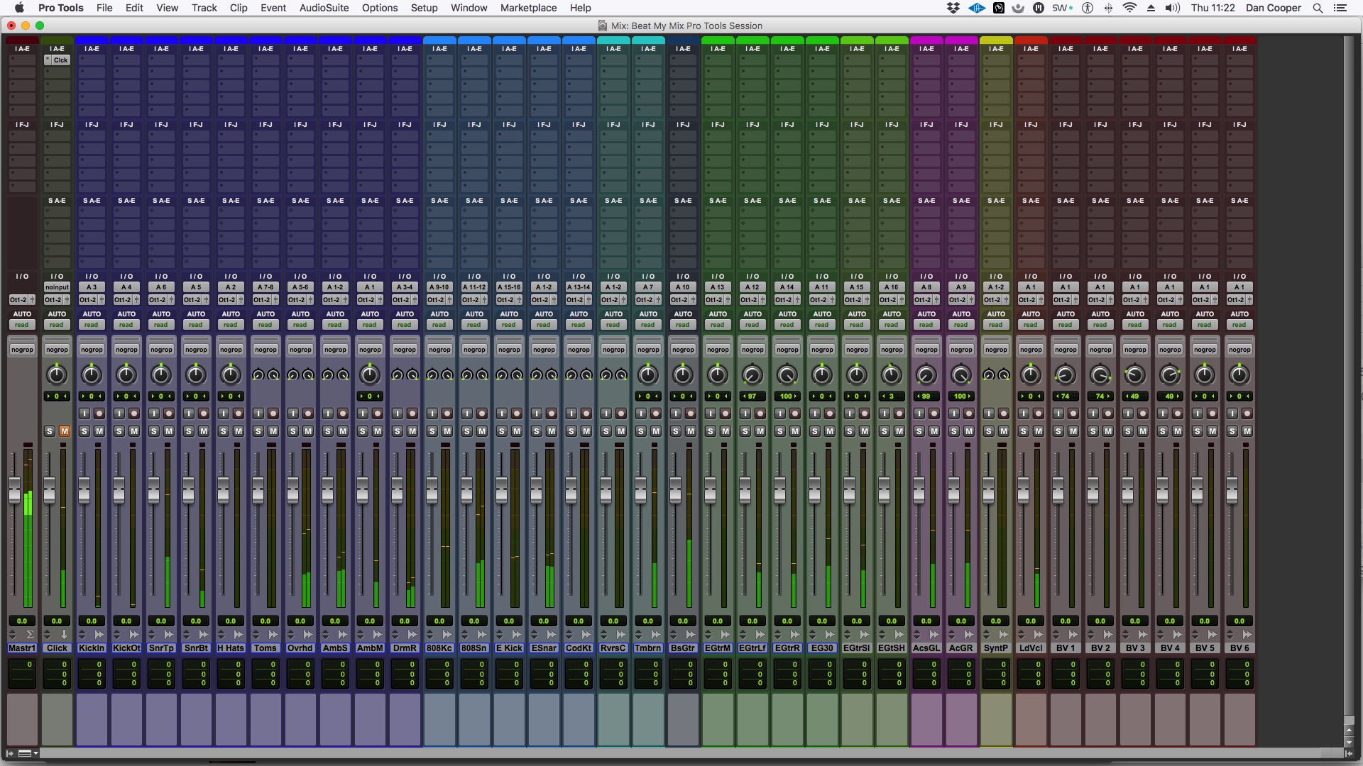 Prepared Pro Tools Session Of "I oo"