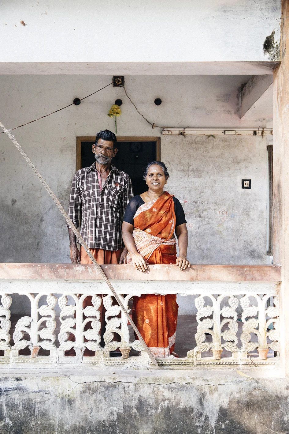 Rajan och Santha, Kerala Indien