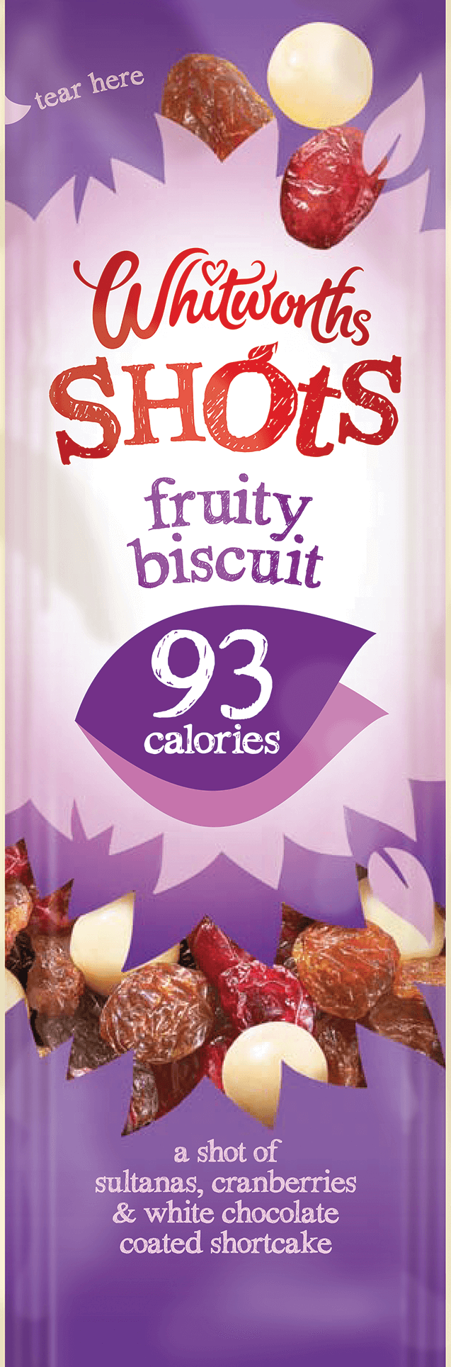 Whitworths Shots - Fruity Biscuit (93 calories)