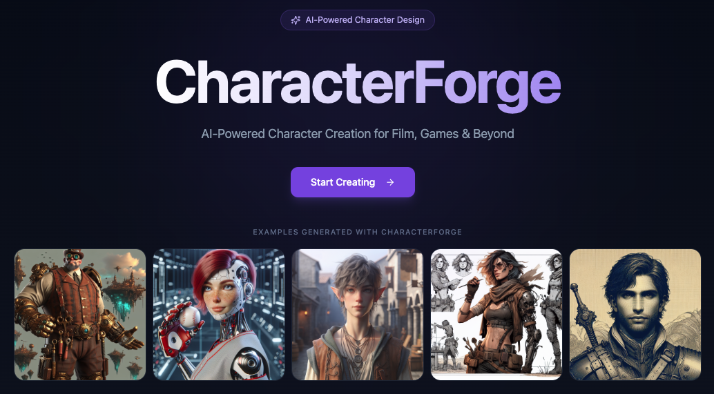 AI Character Creation Tool for Game Designers