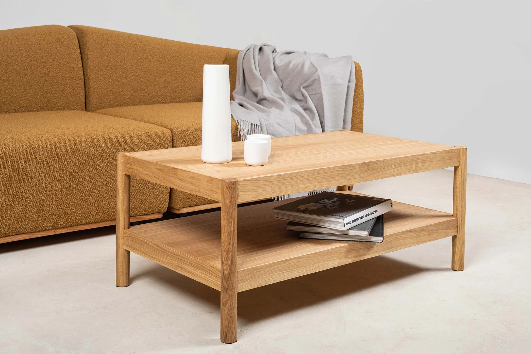 引取限定】IDEE DIVANCO LOW TABLE OAK ロー テーブル 2点セット 