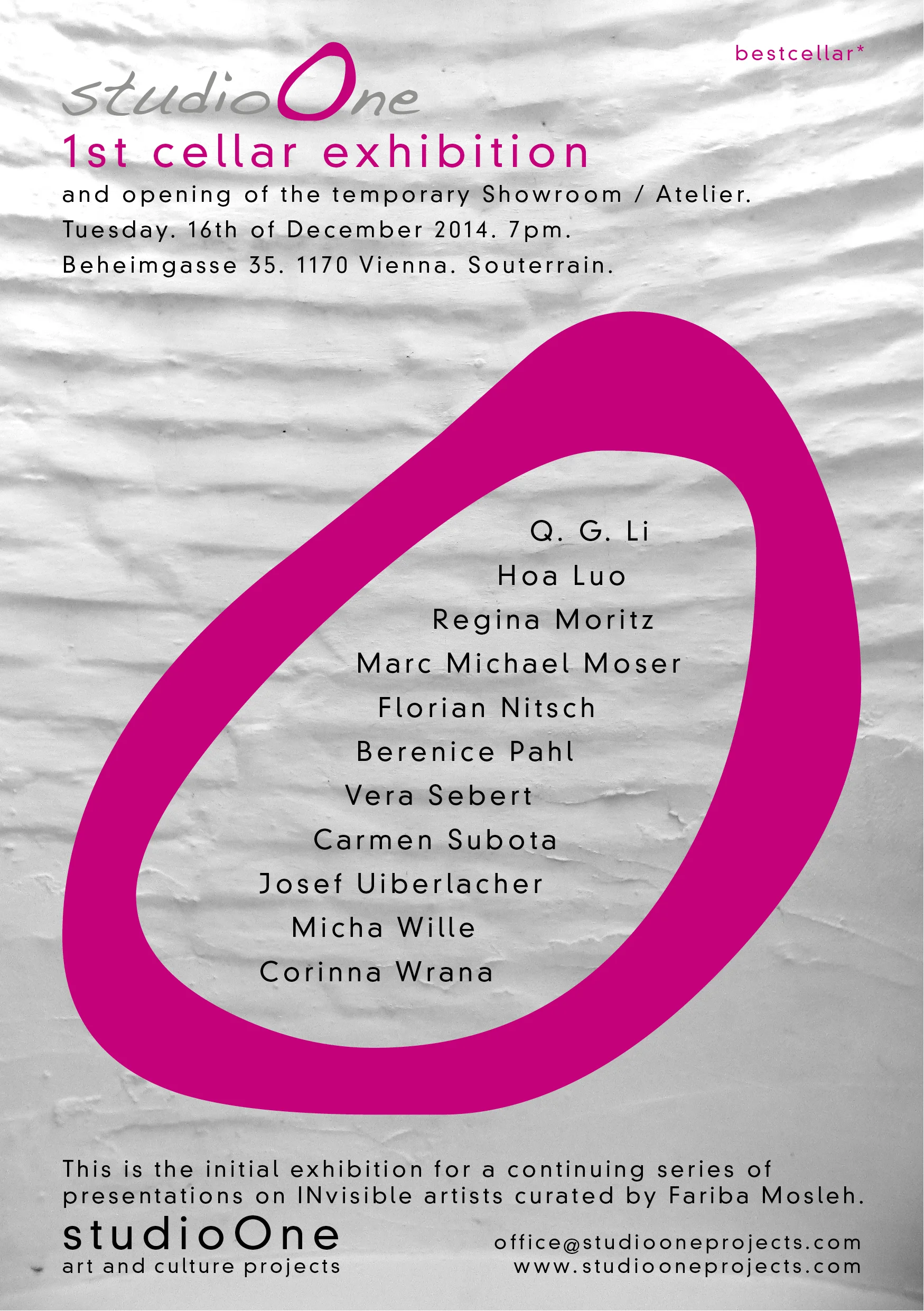 studioOne 1st cellar exhibition