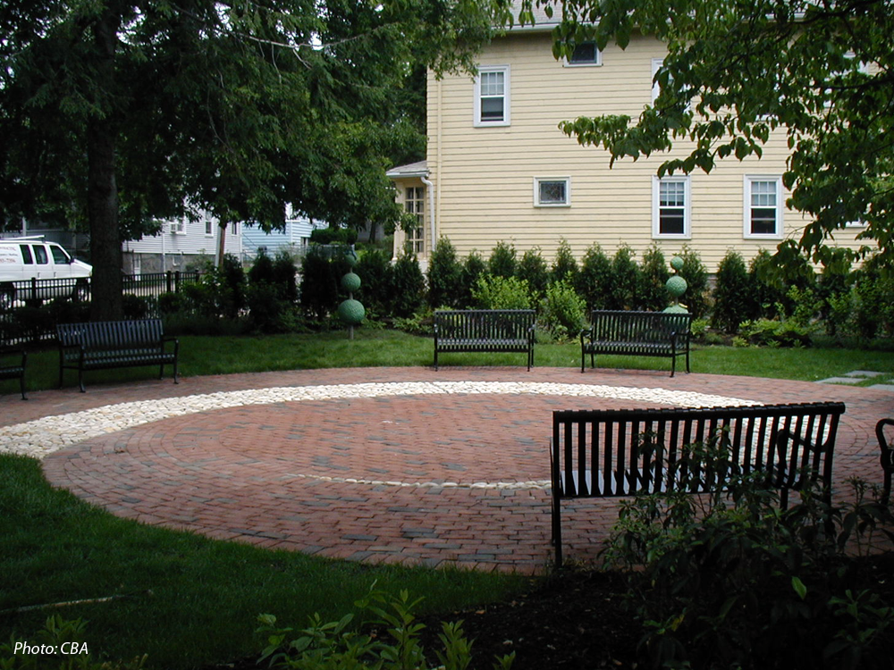  CBA prepared a Master Plan for the grounds of the Adams Street Public Library, which features three distinct gardens: the Children’s Garden, the Chess Garden, and the Reading Garden. The first phase, which has been implemented, included the Ch