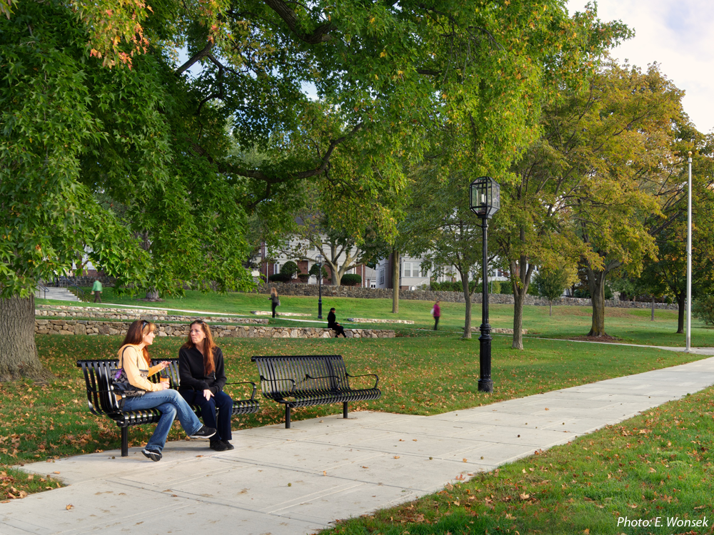  CBA's design for this neighborhood “commons” strikes a balance between refurbishing an historic greenspace and providing new activities. The site's defining diagonal walkways are joined by a meandering path connecting several new play features, sele