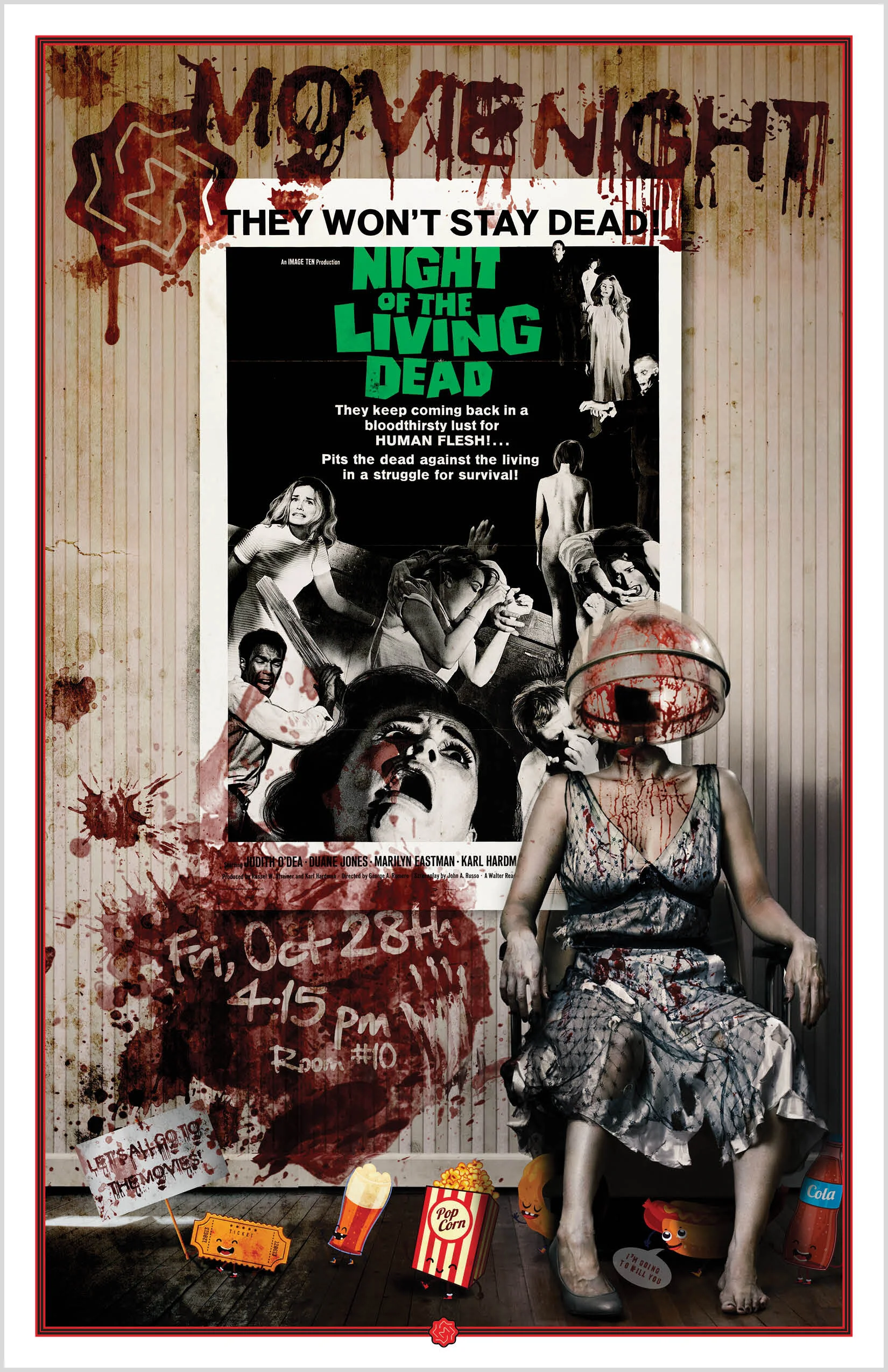 Movie Night: Night of the Living Dead Poster