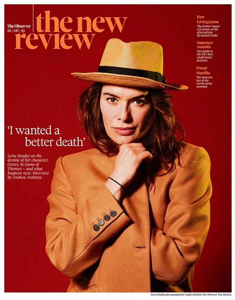 The actress Lena Headey for The Observer 