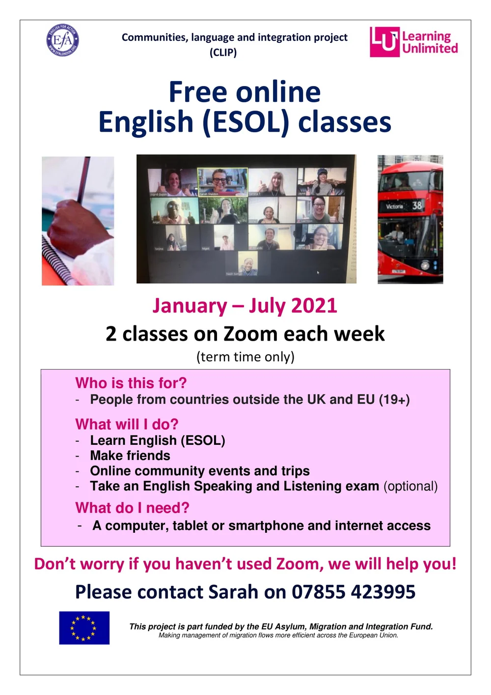 Online ESOL Classes for Parents & Carers — Earlsmead Primary School