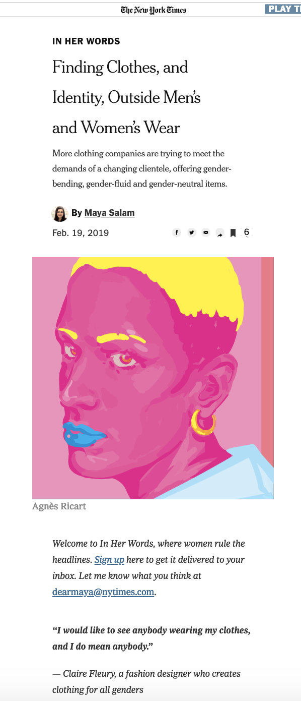 Column by Maya Salam for NY Times