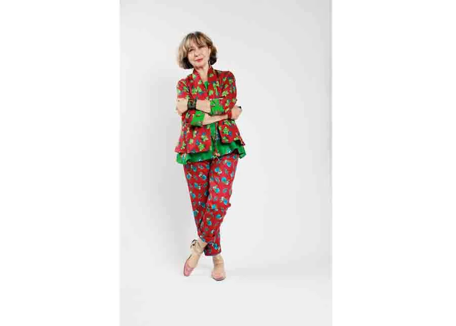 Quilted Village Print Cotton Cholo