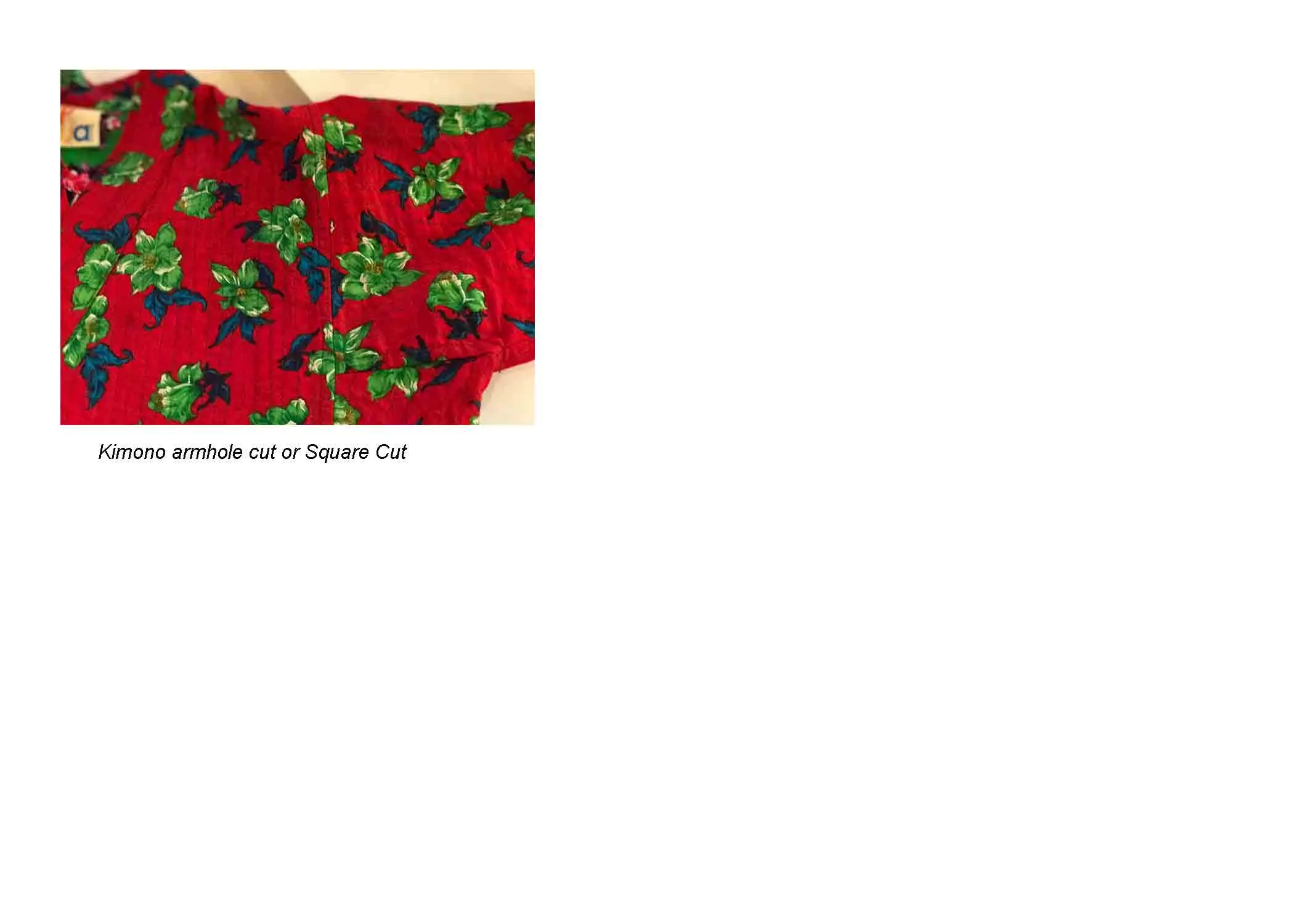 Quilted Village Print Cotton Cholo