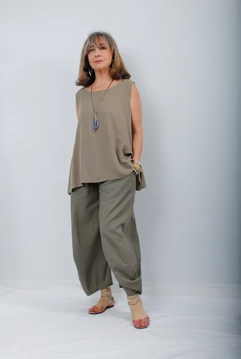 Tie Silk/Linen pants