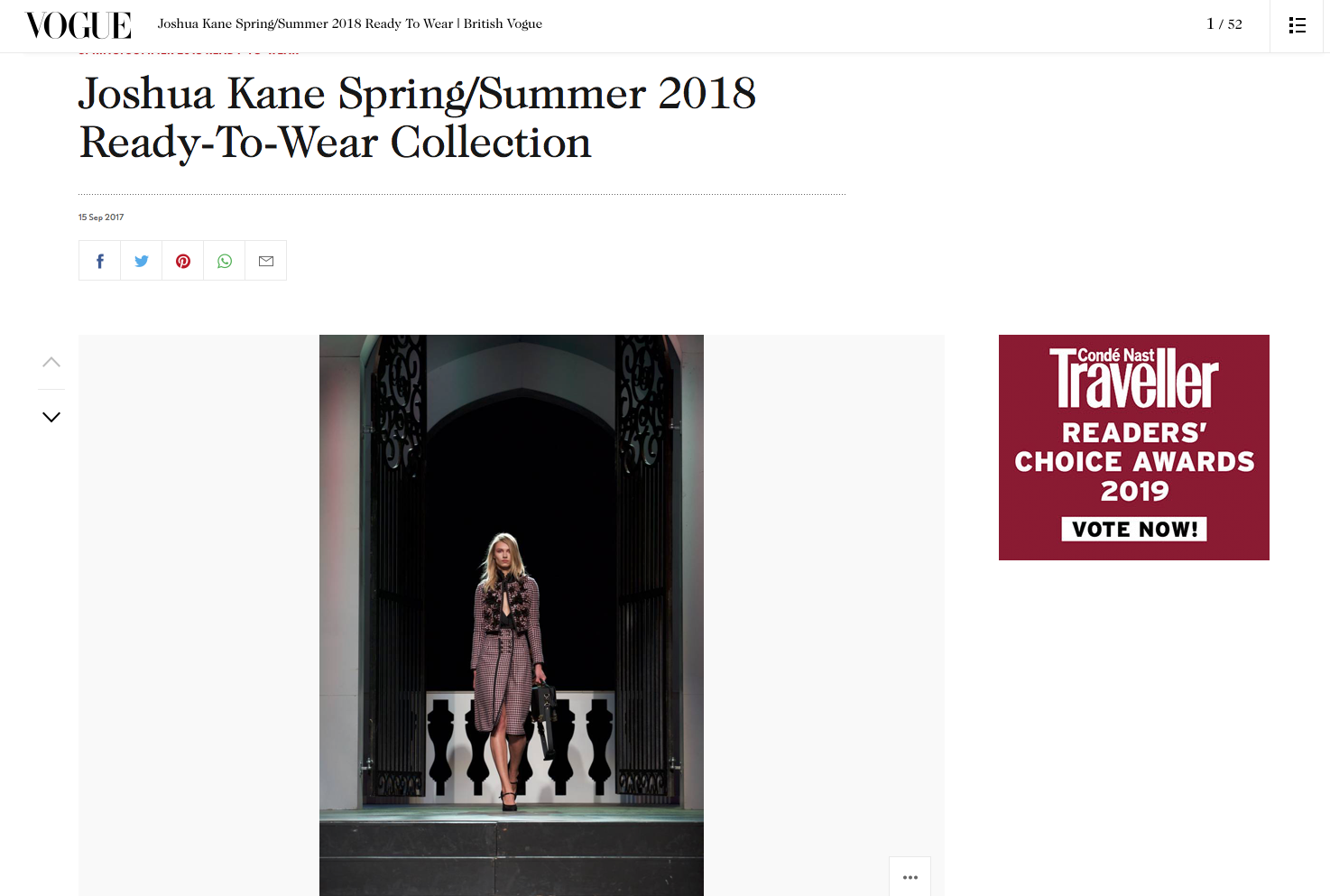 Copy of Joshua Kane Spring Summer 2018 Vogue