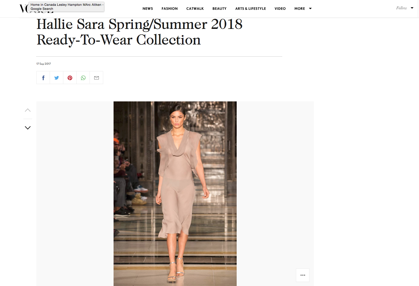 Copy of Hallie Sarah Spring Summer 2018 Vogue