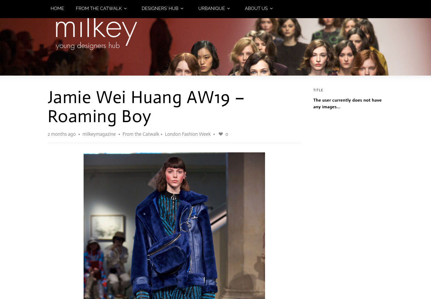 Copy of Milkey Magazine Jamie Wei Huang AW 19