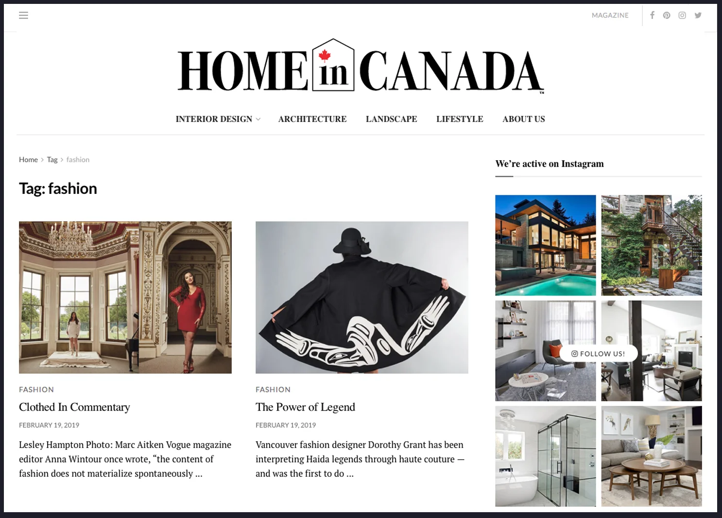 Lesley Hampton At Home In Canada