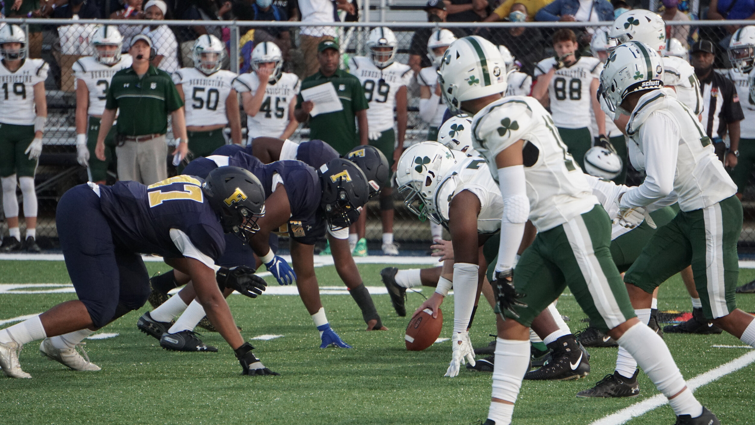 Knights Strike Down Cadets 20-14 in First Home Game on the New Field