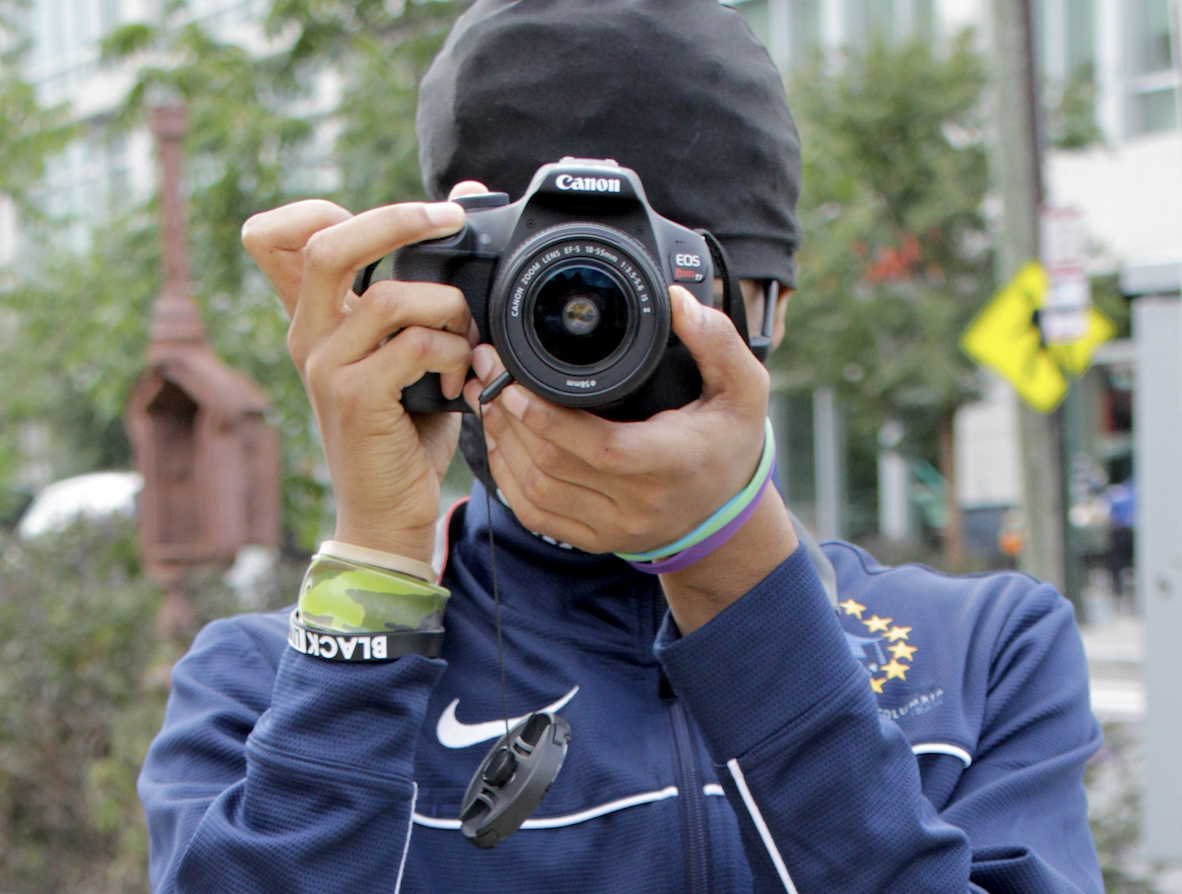 FNN photographer Issac Smith caught in action. 