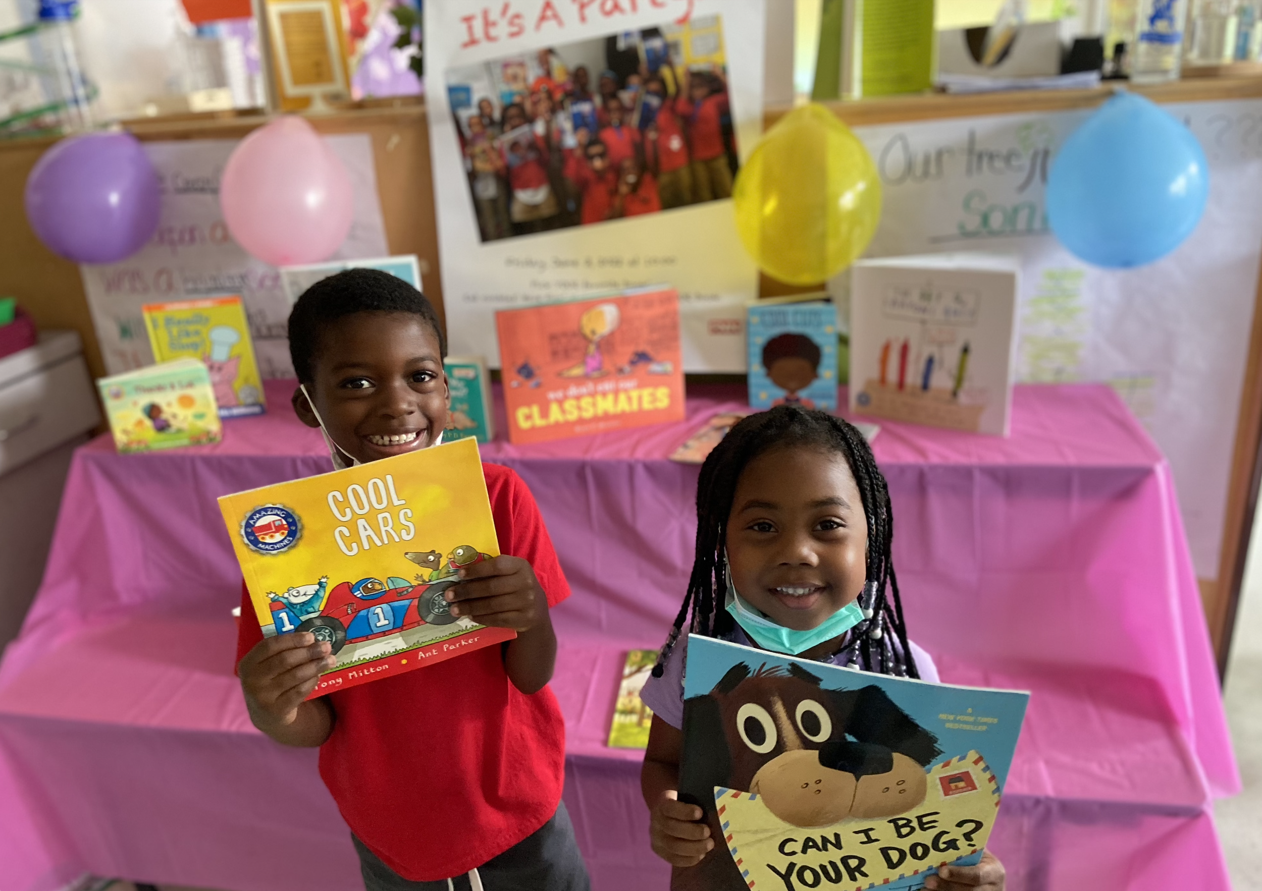 Our youngest Blow Pierce scholars picked their favorite books to take home at FNN's latest book party.​