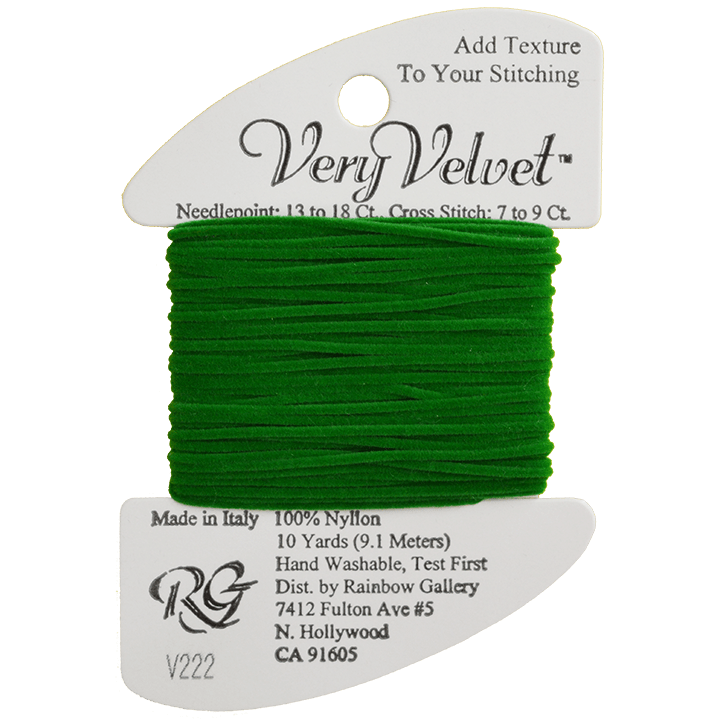 VELVET-V222 GREEN — SMSTITCHES