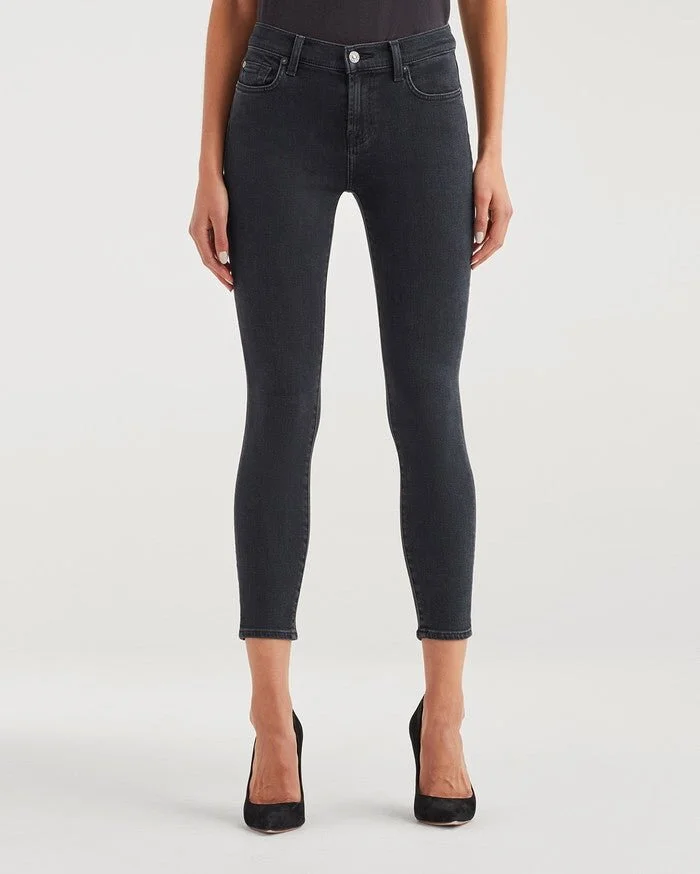 7 For All Mankind: High Waist Ankle Skinny