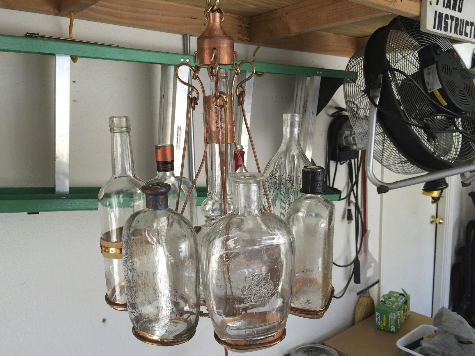 Labels Stripped from Bourbon Bottles