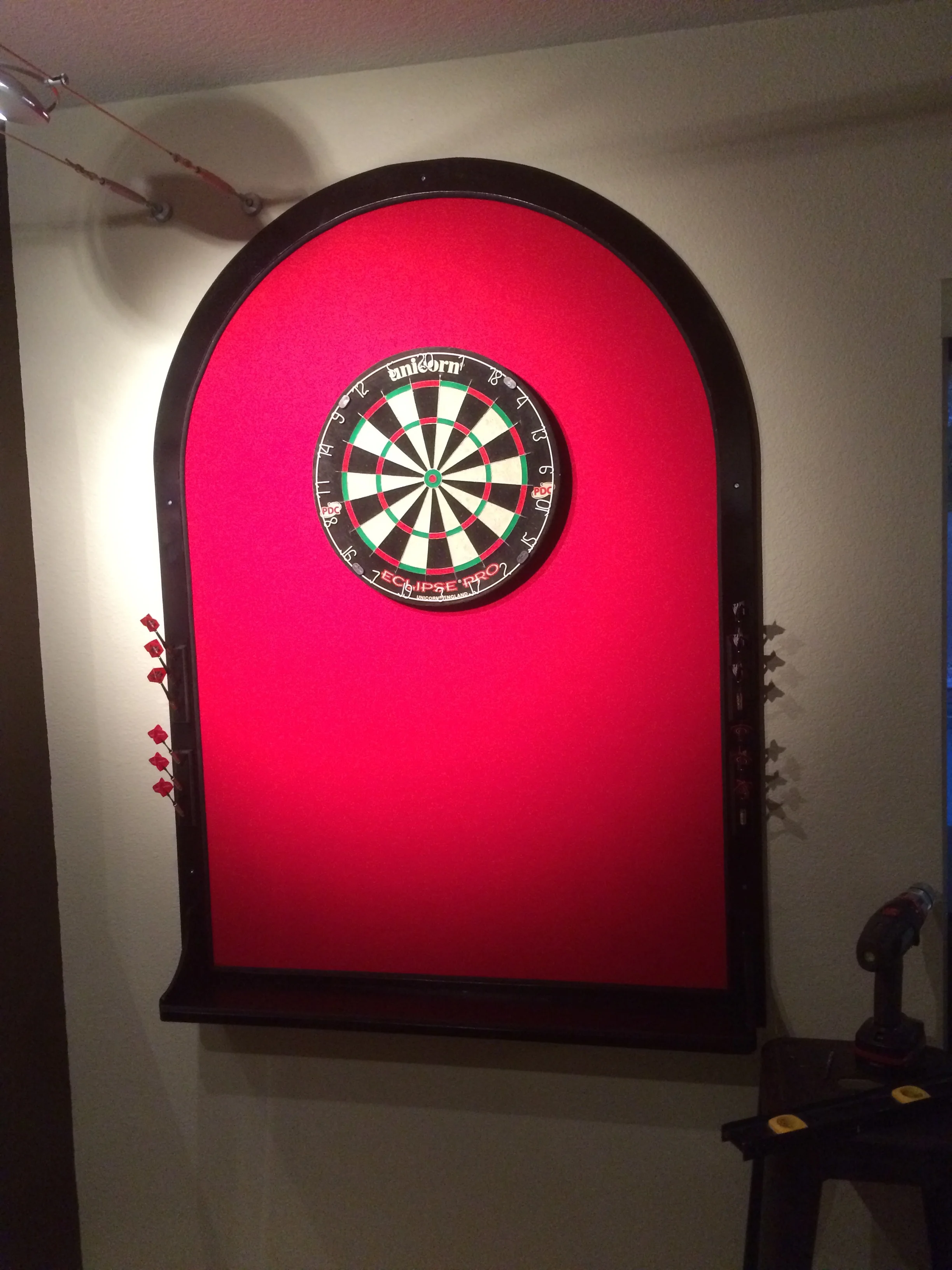 Dartboard Backstop from Office Corkboard