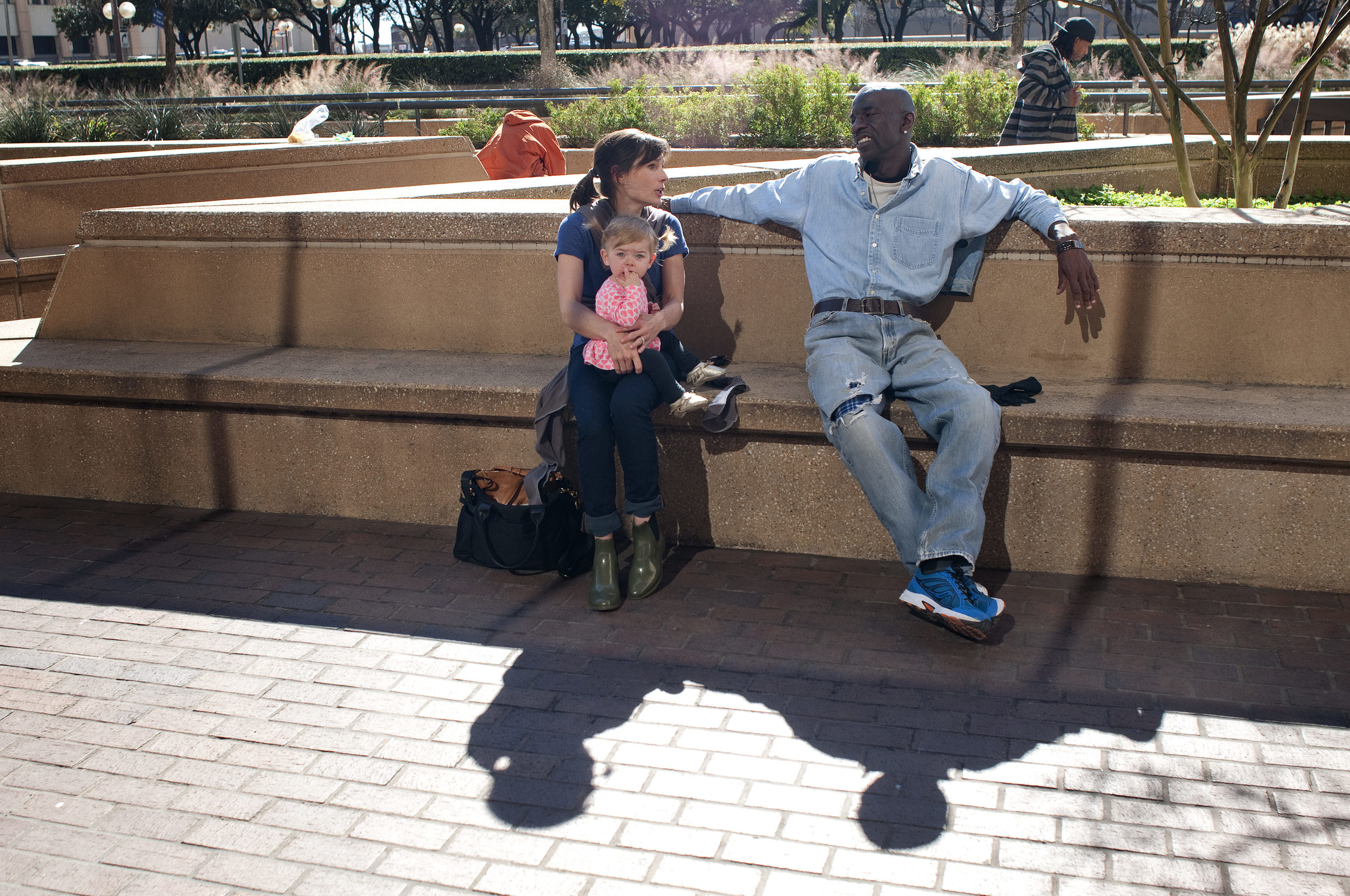 Photo by Christena Dowsett Catching up with a dear friend.