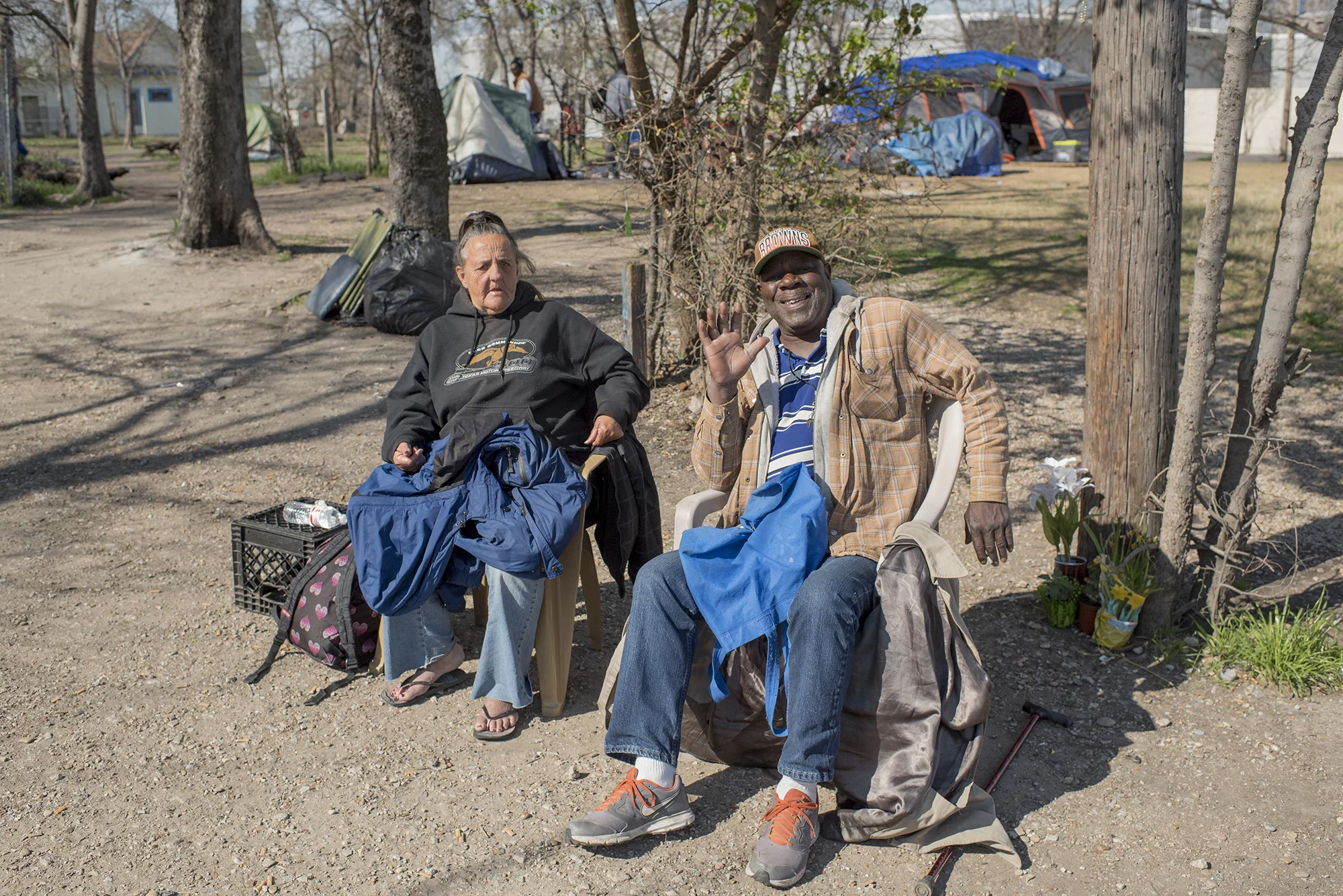 Mr. B and Karin’s last day on the streets in 2017