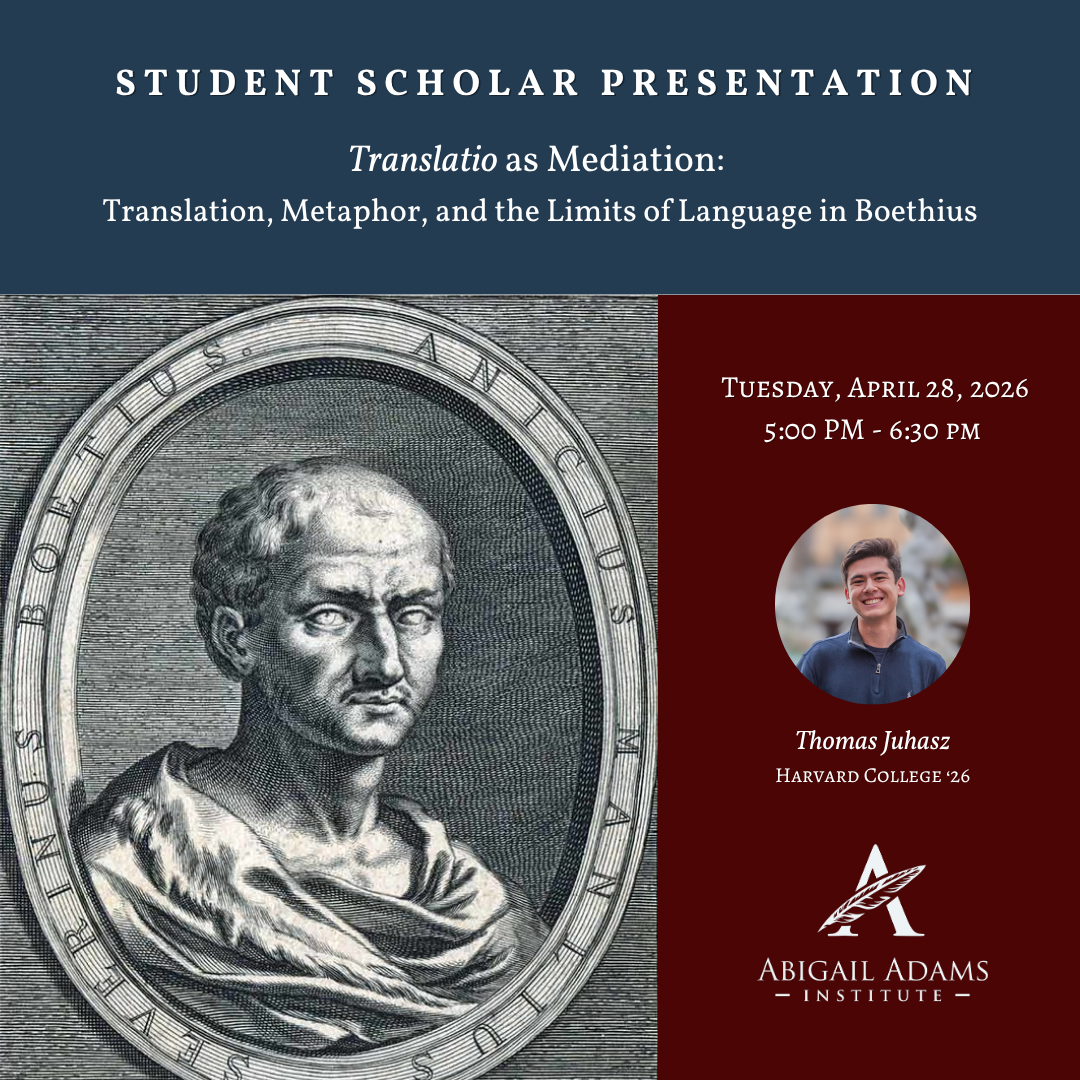 Student Scholar Presentation: Thomas Juhasz (Harvard '26)