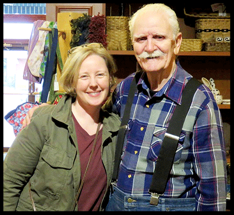 Fiddler/teacher Gretchen Koehler and packbasket maker/singer-storyteller Bill Smith are both featured in Heritage Storyfilms to be screened at The TAUNY Center on Thursday May 5, 2016 at 6:30pm. (Photo by Camilla Ammirati)