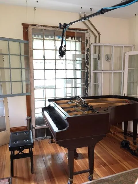 Beehive's 1923 Chickering piano. Topless!