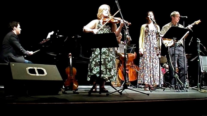 Daniel Kelly -pianist/composer, Gretchen Koehler -fiddle, Matt Pavolka -bass, Jean Rohe -vocals, Rob Garcia - percussion, Joel Harrison -guitar