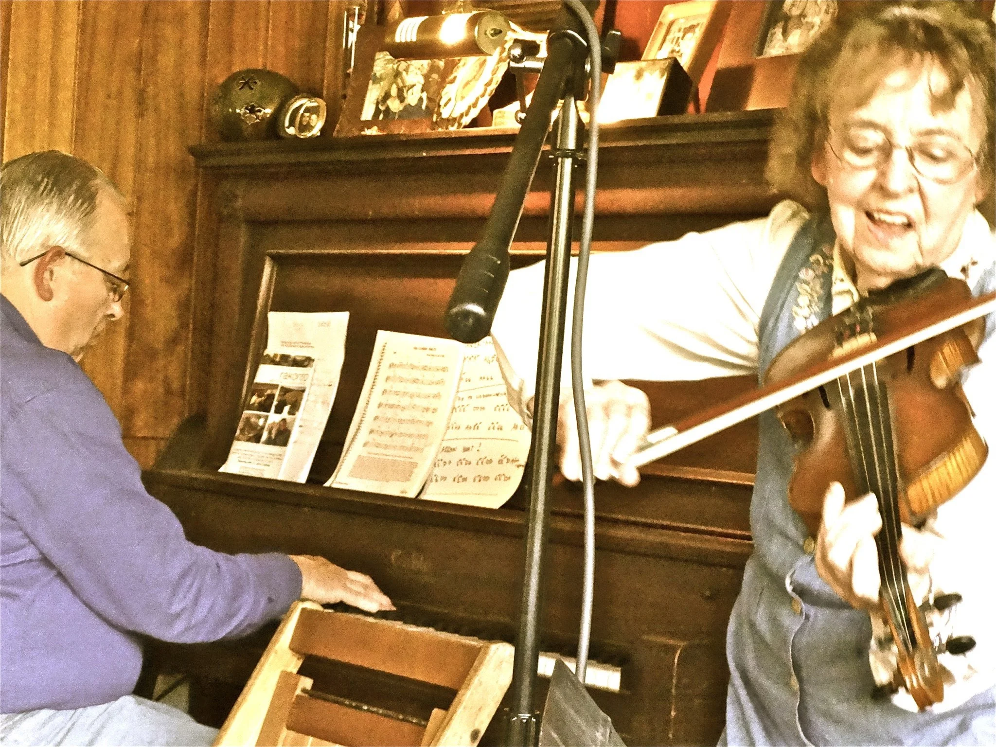 FIDDLING AT AGE 95: The joy of making music